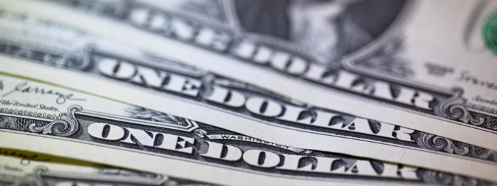 printed dollar bills